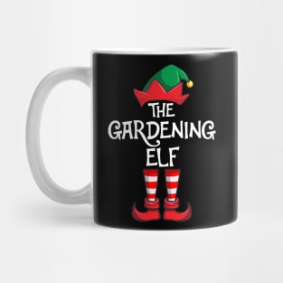 Gardening Elf Matching Family Christmas Mug